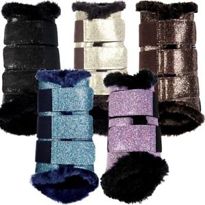 HKM Comfort Brushing Boots - Glitter Finish (RRP ÃÂ£53.00)